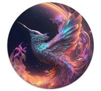 Jigsaw Puzzles for Adults, 1000 Piece Hummingbird of Time 1000 Pieces Round Puzzles for Adults DIY Art Decor, 1000pcs (67.5x67.5cm)