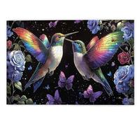 Jigsaw Puzzles for Adults 1000 Piece, Hummingbird Puzzles for Adults, Impossible Puzzle 1000 Pieces, Family Educational Wooden Puzzle, Challenging Jigsaws, Gift Box Packaging, Gifts for Women, V-89