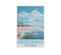 Jigsaw Puzzles for Adults 1000 Piece,Huntington Beach California,Educational Games Brain Challenge Jigsaw Puzzles for Adult Kids(75x50cm)-FU87