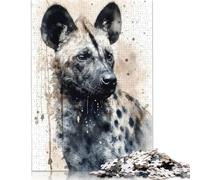 Jigsaw Puzzles For Adults 1000 Piece Hyena Wild Laughter Puzzle Jigsaw For Adults Challenging Game 1000pcs (75x50cm)