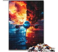 Jigsaw Puzzles for Adults, 1000 Piece Ice And Fire Sports Car Jigsaw Puzzles 50X75CM Brain Teaser Game, Interactive Family Game, Suitable for Ages 14+