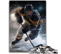 Jigsaw Puzzles for Adults 1000 Piece Ice Hockey Player Teenager Jigsaw,for Educational Game Challenge Toy Birthday Present, Gifts, Wall Art (50x75cm)