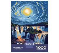 Jigsaw Puzzles for Adults 1000 Piece Iguazu Falls Argentina Brazil Art Puzzles for Adults Relaxing Games A Work of Art Fun Activities at Home 38x26cm/1000pcs