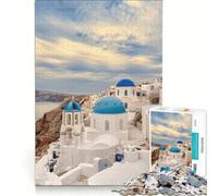 Jigsaw Puzzles for Adults 1000 Piece Ila Santorini, Anti-Stress Toys, Tough Challenge, Great Gift for Gaming (50x75cm)