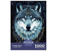 Jigsaw Puzzles for Adults 1000 Piece In The Darkness Wolf Jigsaw for Adults Fun Games Wall Art Unique Birthday And Xmas Gifts 70x50cm/1000pcs