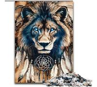 Jigsaw Puzzles for Adults, 1000 Piece Indian Lion 1000 Piece Jigsaw Puzzle Idea, Humorous Artwork, Detailed Artwork (Size 50x75cm)