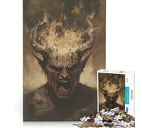 Jigsaw Puzzles for Adults 1000 Piece Infernal Rage Incarnate, Impossible Game, Difficult Hard, Unique Birthday And Gifts (50x75cm)
