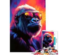Jigsaw Puzzles for Adults 1000 Piece Intellectual Primate Fun at Home Activities, Improve Memory Home Decoration Toys for Age 14+ Game (38x26cm)