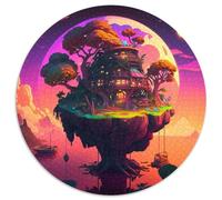 Jigsaw Puzzles for Adults 1000 Piece Island in The Lake Jigsaw Puzzles Family Activity Game for Teenagers,Challenging Brain Teaser (67.5x67.5cm)