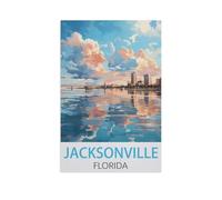 Jigsaw Puzzles for Adults 1000 Piece，Jacksonville Florida，Difficult Puzzle Perfect Educational Gift for Boys and Girls（50x70cm）-FR32