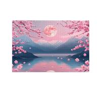 Jigsaw Puzzles for Adults 1000 Piece Japan Large Puzzle Mountain, Difficult Challenging Family Games for The Whole for Women, Wooden Jigsaws with Gift Box Packaging, Home Room Decor 75x50cm E-1219