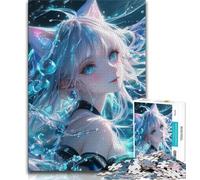 Jigsaw Puzzles for Adults 1000 Piece Japanese Anime Girl,Help The Brain Exercise Addictive Toys to Cultivate Patience Perfect Decoration (75x50cm)