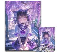Jigsaw Puzzles for Adults, 1000 Piece Japanese Anime Girl Puzzle for Age 14+ Educational Challenge Fun Activities at Home, Birthday Gifts, Travel Gifts 50X75CM