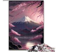 Jigsaw Puzzles for Adults 1000 Piece Japanese Cherry Blossoms Puzzles for Adults Making It A Great Gift for Family Fun (Size 26x38cm)