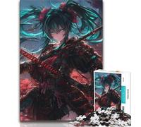 Jigsaw Puzzles for Adults 1000 Piece Japanese Female Ninja Warrior Adult Jigsaw,Decompressing Intellectual Educational Toy Birthday Gift (size 38x26cm)