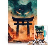 Jigsaw Puzzles for Adults 1000 Piece Japanese Fox Spirit Gate Analyse und Logik Geburtstagsgeschenk, Geschenke, Wandkunst38x26cm