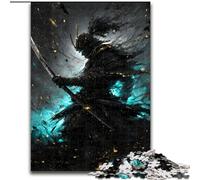 Jigsaw Puzzles for Adults 1000 Piece Japanese Neon Ninja, for Ages 14 And over Each Piece Is Unique - Fun And Challenging Game for The Whole Family Good Gift (Size 50x75cm)