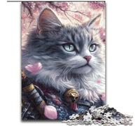 Jigsaw Puzzles for Adults, 1000 Piece Japanese Ninja Cat Jigsaw Perfect for Teenagers & Family Fun, for Birthdays 50X75CM