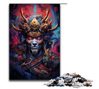 Jigsaw Puzzles for Adults 1000 Piece Japanese Sakura Samurai Jigsaw Puzzles Games Toys Gift Suitable for Desktop Decoration 1000PCS(75x50cm)
