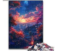 Jigsaw Puzzles for Adults, 1000 Piece Japanese Style Scenery Jigsaw Made of cardboard,Brain Teaser Game, Interactive Family Game, Suitable for Ages 14+ 1000pcs(26x38cm)