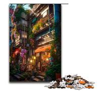 Jigsaw Puzzles for Adults 1000 Piece Japanese Style Wooden Puzzle Learning Educational Toys Family Games 75x50cm