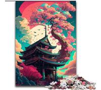 Jigsaw Puzzles for Adults 1000 Piece Japanese Temple Jigsaw Brain-Challenging DIY Decorative Game, Family Interactive Toy (size : 50x75cm)