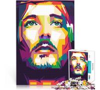 Jigsaw Puzzles for Adults 1000 Piece Jesus Christ für Lernspiel-Herausforderungsspielzeug Wanddekoration52x38cm
