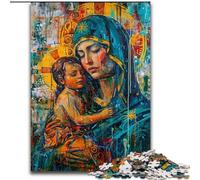 Jigsaw Puzzles for Adults 1000 Piece Jesus Graffiti Puzzle Perfect for Family Fun on Christmas, Thanksgiving, Birthdays & Easter (size 50x75cm)