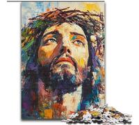 Jigsaw Puzzles for Adults, 1000 Piece Jesus Jigsaw Puzzles for Adults 1000 Family Fun Craft, Perfect for Birthdays, Holidays (Size 50x75cm)