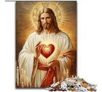 Jigsaw Puzzles for Adults 1000 Piece Jesus Jigsaw Puzzles for Adults 1000 Fun Present & Activity for Home (Size 26x38cm)
