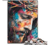 Jigsaw Puzzles for Adults 1000 Piece Jesus Made of cardboard, Fun Activity for at Home size 38x26CM Family Fun Activity, Brain Challenge, for Teenager