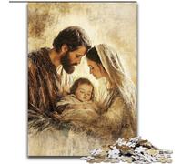 Jigsaw Puzzles for Adults 1000 Piece Jesus Puzzles for Adults 26X38CM Ideal for Lover, Perfect Christmas, New Year, Valentine's Gift