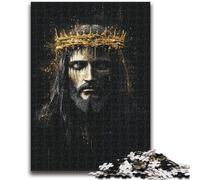 Jigsaw Puzzles for Adults 1000 Piece Jesus Teenager Jigsaw,Family Game Stress Reliever Difficult Challenge Suitable for Couples (75x50cm)