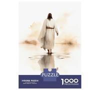 Jigsaw Puzzles for Adults 1000 Piece Jesus Walking on Water Jigsaw for Adults Fun Games Wall Art Unique Birthday And Xmas Gifts 70x50cm/1000pcs