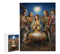 Jigsaw Puzzles for Adults 1000 Piece Jesus Was Born, 1000 Piece Jigsaw Puzzles for Adults, Educational Game jigsaw puzzle 30x20in Suitable for Decompression and Room Wall Decor Gifts j-936