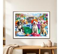 Jigsaw Puzzles for Adults - 1000 Piece Jigsaw Puzzle, Addictive Laundry Theme Game for Large Graphics, Card | Mental Brain Teaser for Elderly Families, Men