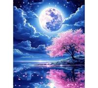 Jigsaw Puzzles for Adults 1000 Piece jigsaw puzzles for Adult Educational Game Challenge Toy 1000 Pieces Puzzle Challenging Games for The Whole for adults,Moonlight Lakeside Tree puzzle Gifts