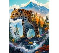 Jigsaw Puzzles for Adults 1000 Piece jigsaw puzzles for Adult Educational Game Challenge Toy 1000 Pieces Puzzle Challenging Games for The Whole for adults,Fantasy Landscape Leopard puzzle Gifts