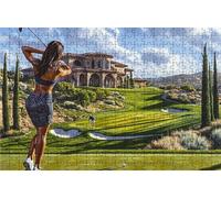 Jigsaw Puzzles for Adults 1000 Piece Jigsaw Puzzles for Adults Golf Creative Puzzle for Family Educational Games Home Decoration Gifts for Women DIY Puzzle Wall Decoration Theme: Landscape RXPT-3891