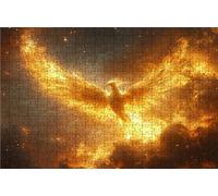 Jigsaw Puzzles for Adults 1000 Piece Jigsaw Puzzles for Adults Phoenix Creative Puzzle for Family Educational Games Home Decoration Gifts for Women DIY Puzzle Wall Decoration Theme: Flame RXPT-7779