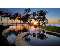 Jigsaw Puzzles for Adults 1000 Piece Jigsaw Puzzles for Adults Puzzle 1000 Pieces Jigsaws Gifts, Trees, Island, Pool, USA, State of Hawaii, Maui 38x26CM