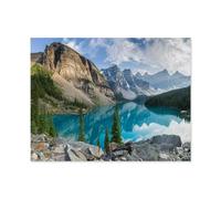 Jigsaw Puzzles for Adults 1000 Piece Jigsaws Puzzles for Adults，Clear mountain lake in the wilderness of Canada，Jigsaw Puzzle 1000 Pieces for Adult Challenging Puzzle Games（38x26cm）-A49