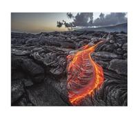 Jigsaw Puzzles for Adults 1000 Piece Jigsaws Puzzles for Adults，Orange Molten Lava Flowing on Gray Lava Fields in Hawaii，Jigsaw Puzzle 1000 Pieces for Adult Challenging Puzzle Games（50x70cm）-X89