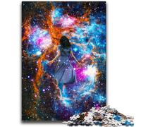 Jigsaw Puzzles for Adults 1000 Piece Journey Through The Cosmic Stress Reliever Difficult Challenge Suitable for Desktop Decoration 26x38cm