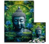 Jigsaw Puzzles for Adults 1000 Piece Jungle Buddha Cardboard Jigsaw Puzzles Learning Educational Toys,is Ideal As Gifts for The Whole Family for Ages 14+ 26X38CM