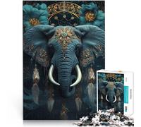 Jigsaw Puzzles for Adults 1000 Piece Jungle Magic Elephant Made of cardboard Suitable for ages 14 and up DIY Educational Games because it is ideal as a gift for the whole family。size:38x52cm