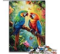 Jigsaw Puzzles for Adults 1000 Piece Jungle Parrot, Help The Brain Exercise Addictive Toys to Cultivate Patience Perfect Decoration (Size 26x38cm)