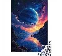 Jigsaw Puzzles for Adults 1000 Piece Jupiter Fantasy Landscape Poster Puzzles for Adults Relaxing Games A Work of Art Fun Activities at Home 70x50cm/1000pcs