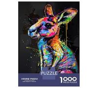 Jigsaw Puzzles for Adults 1000 Piece Kangaroo Popart Painting Puzzle for Adults Brain Teaser Game Enhance Memory Fun at Home Activities, 70x50cm/1000pcs