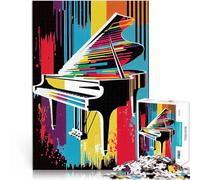 Jigsaw Puzzles for Adults 1000 Piece Keyboard Kaleidoscope Handgeschwindigkeitswettbewerb Heimdekoration52x38cm